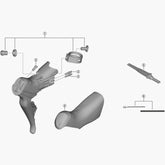 Shimano St-R8150 Clamp Band Unit 23.8 To 24.2 Mm Spares & Accesories
